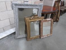 3 old mirrors
