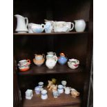 A good collection of cream jugs,