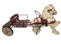A tin plate Triang horse and cart