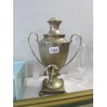 A silver plated samovar