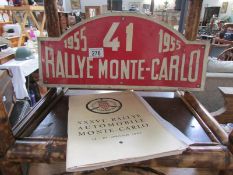 A Monte Carlo rallye book and sign
