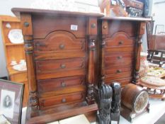 A good pair of mahogany bedside chests