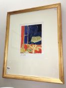 A Henri Matisse Heliogravure print from Verve Revue 1948 entitiled 'Deux Fillettes, Fond Corall,