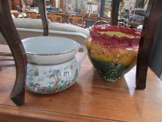 A chamber pot and a jardiniere