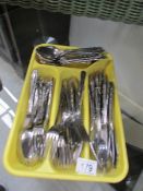 A tray of assorted cutlery