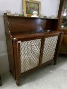 A Victorian rosewood cabinet