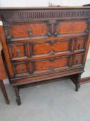 An oak 3 drawer chest