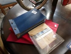 A collection of stamps and stamp albums including Victorian 2d blues,