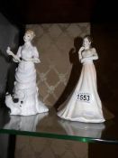 2 Royal Doulton figurines,