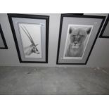 2 framed and glazed limited edition prints 'Arabian Oryx' and 'Spirit of Elsa'