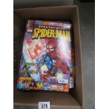 In excess of 200 Marvel comics including Spiderman etc