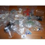 A mixed lot of costume jewellery including necklaces and earrings