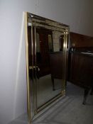 A large wall mirror