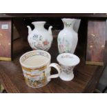 2 Wedgwood Kutani Crane vases,