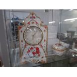 A Royal British Legion mantel clock and trinket pot with certificates