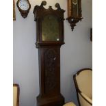 An 18th century Lincolnshire automaton Grandfather clock by John Spinks, Revesby,
