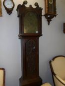 An 18th century Lincolnshire automaton Grandfather clock by John Spinks, Revesby,