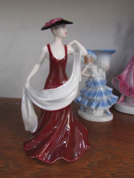A pair of china figure candlesticks, a Victorian figurine, - Image 6 of 6
