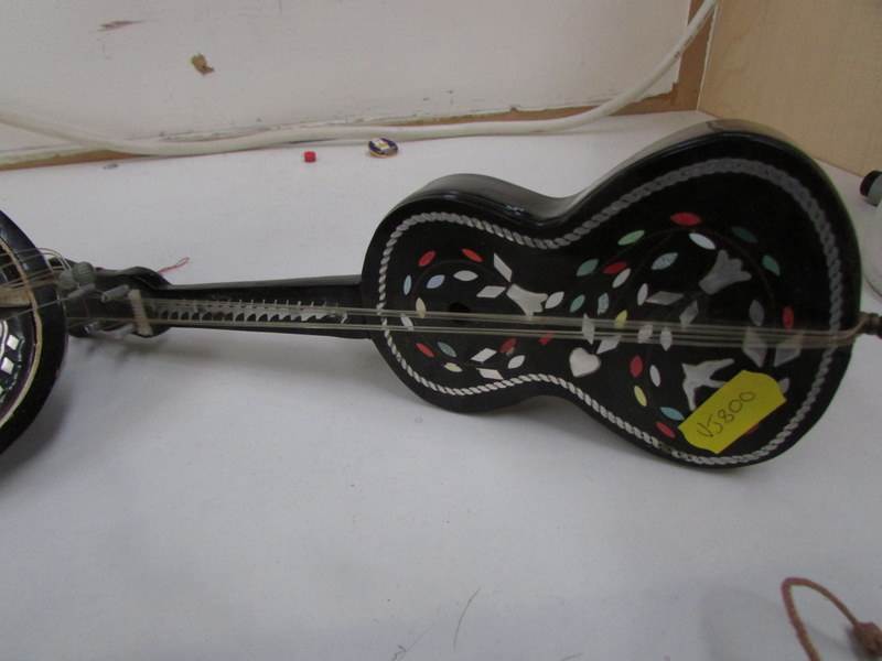 2 music boxes in the shape of musical instruments and one other musical instrument - Image 2 of 3