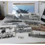 A good collection of mainly Lincoln related photographs including 4 original photographs of Lincoln