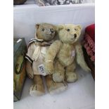 2 vintage teddy bears