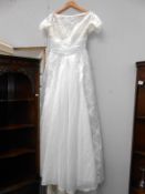 A vintage wedding dress