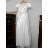 A vintage wedding dress