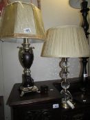 2 table lamps