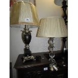 2 table lamps