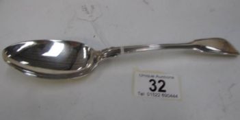 A George III silver table spoon,