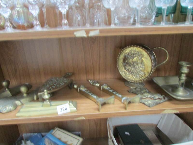 A mixed lot of brass ware - Image 2 of 2