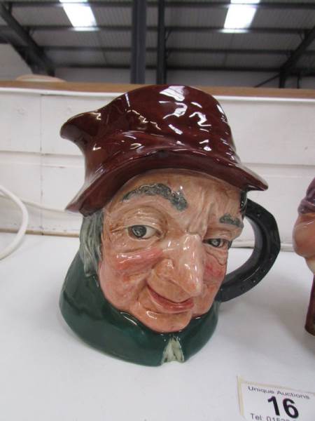 A Royal Doulton Uncle Tom Cobbley character jug and a Long John Silver Toby jug - Image 3 of 3