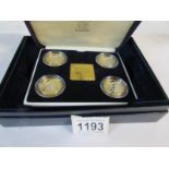 A Manchester 2002 commonwealth games silver proof coin set