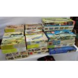 Approximately 36 model aircraft kits including Revell