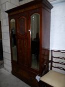 An art nouveau wardrobe