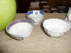 3 oriental tea bowls