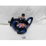 A limited edition Carlton ware 172 of 250 Winston Churchill aeroplane teapot