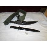 A British army Ghurka knife and a British army SLR knife