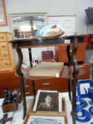 An Edwardian mahogany inlaid occasional table