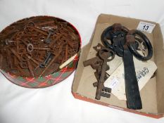 A good lot of old keys