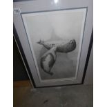 A framed and glazed limited edition print entitled 'Under the Ice' by Gary Hodges,