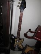 A rare original Egmond electric bass guitar