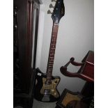 A rare original Egmond electric bass guitar