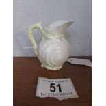A small Belleek porcelain jug