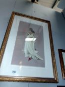 A framed and glazed limited edition print entitled 'Claire II' by Kay Boyce,