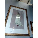 A framed and glazed limited edition print entitled 'Claire II' by Kay Boyce,