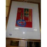 A Henri Matisse heliogravure print entitled 'Interior Rouge,