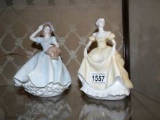 2 Coalport 'Ladies of Fashion' figurines,