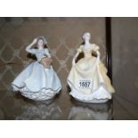 2 Coalport 'Ladies of Fashion' figurines,