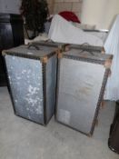 4 old cabin trunks